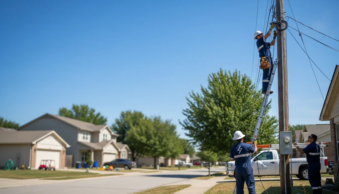 Residential electrician providing installation services in Sextonville, WI